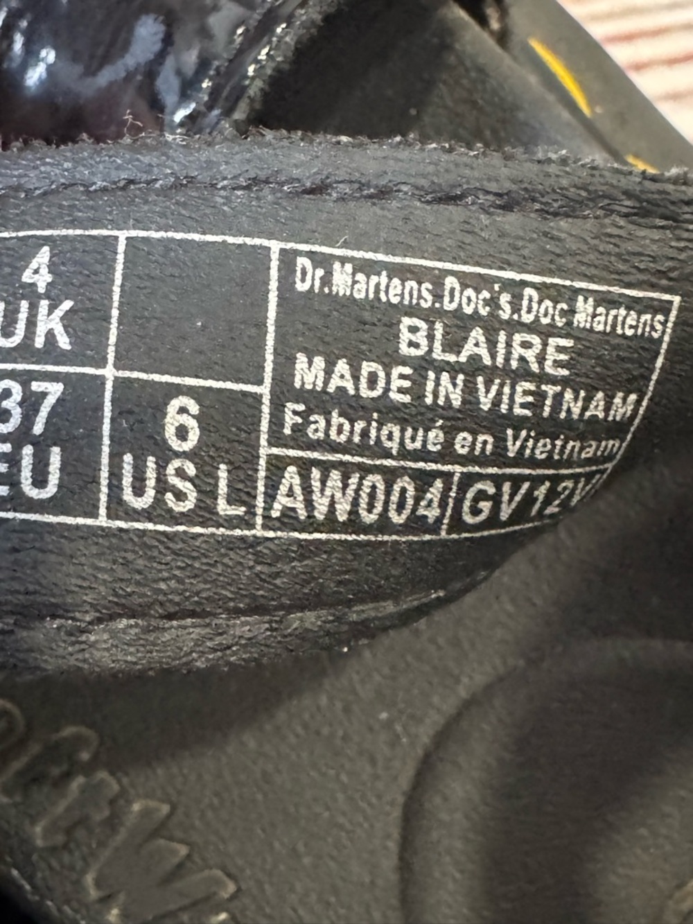 Dr Martens Docs Blaire Patent Leather Strap Sandals in Black Sz 6 - Picture 15 of 15